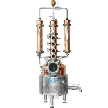 Vodka distiller red copper spirit/ethanol distillation machine alambique column still with carbon filter 100L 200L500L